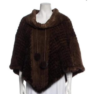 ** SOLD ** Mink Poncho